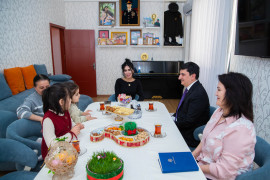 Şəhid Leytenant Ravil Hümbətovun ailəsi ziyarət olunub
