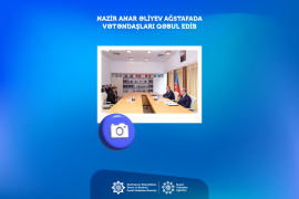 Nazir Anar Əliyev Ağstafada vətəndaşları qəbul edib