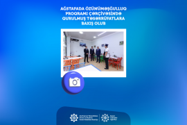 Ağstafada özünüməşğulluq proqramı çərçivəsində qurulmuş təsərrüfatlara baxış olub