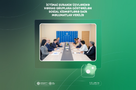 İctimai şuranın üzvlərinə həssas qruplara göstərilən sosial xidmətlərə dair məlumatlar verilib