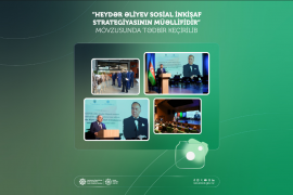 “Heydər Əliyev sosial inkişaf strategiyasının müəllifidir” mövzusunda tədbir keçirilib