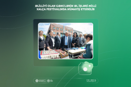 Əlilliyi olan gənclərin əl işləri Milli Xalça Festivalında nümayiş etdirilib
